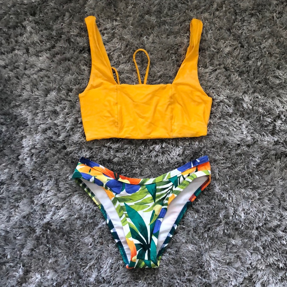 Tea You bikini. Top and bottom both size Medium